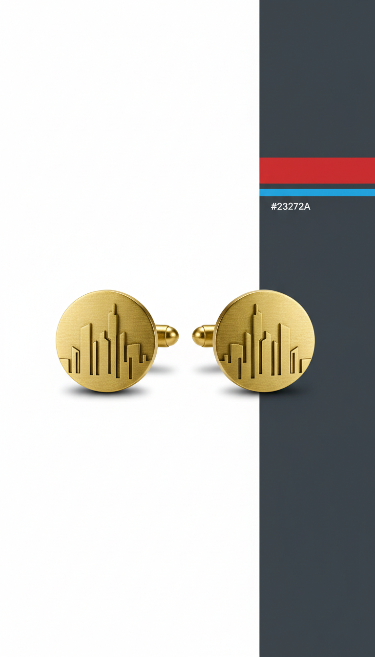 Urban Gold Metallic Cufflinks